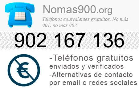 Teléfono 902167136