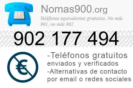 Teléfono 902177494