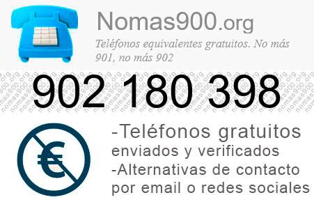 Teléfono 902180398