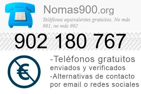 Teléfono 902180767