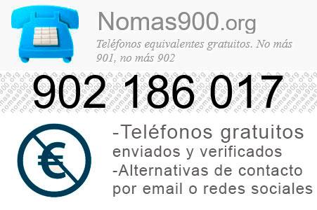 Teléfono 902186017