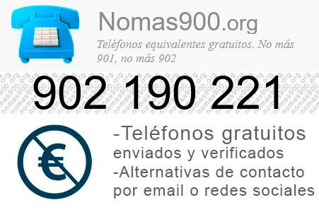 Teléfono 902190221