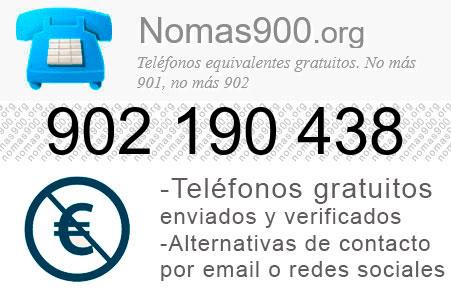 Teléfono 902190438
