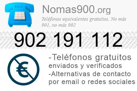 Teléfono 902191112