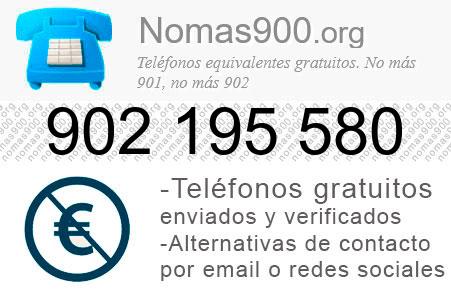 Teléfono 902195580