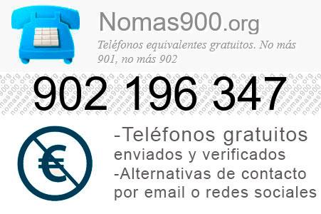 Teléfono 902196347