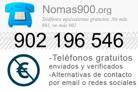 Teléfono 902196546