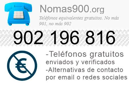 Teléfono 902196816