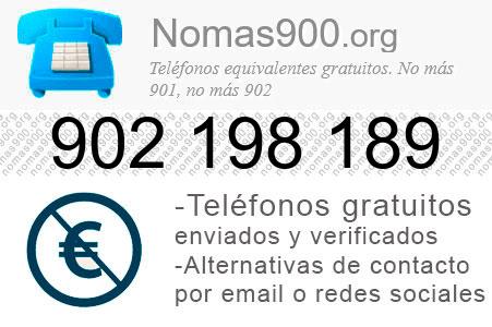 Teléfono 902198189