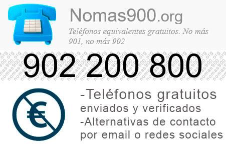 Teléfono 902200800