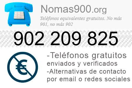 Teléfono 902209825