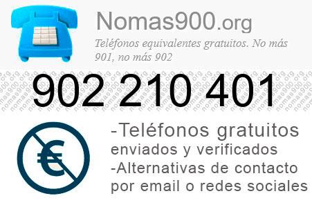 Teléfono 902210401