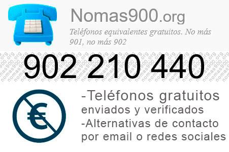 Teléfono 902210440