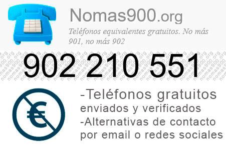 Teléfono 902210551