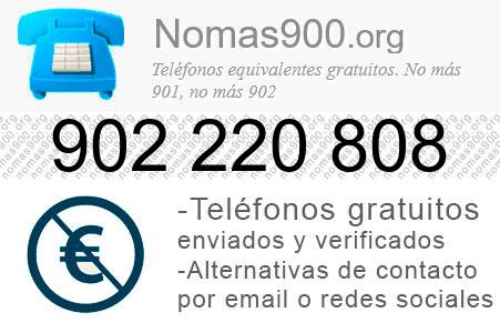 Teléfono 902220808