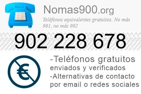 Teléfono 902228678