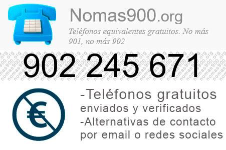 Teléfono 902245671