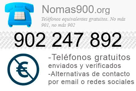 Teléfono 902247892
