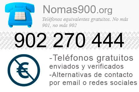 Teléfono 902270444