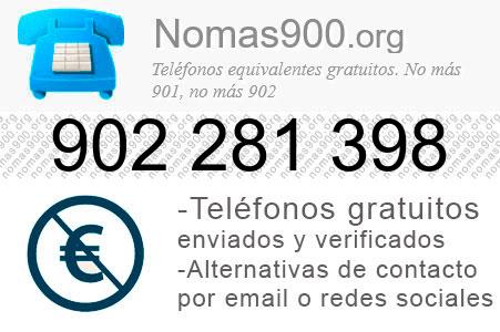 Teléfono 902281398