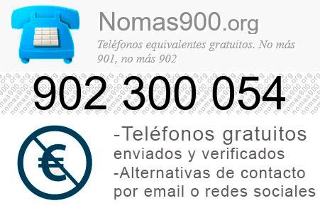 Teléfono 902300054