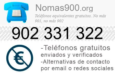 Teléfono 902331322
