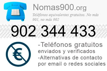 Teléfono 902344433