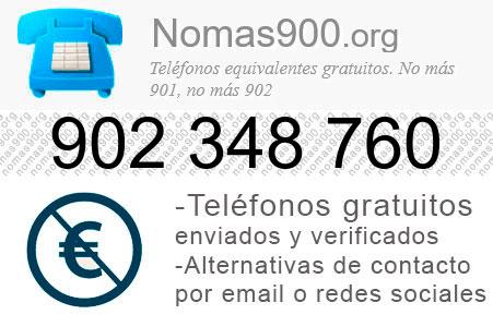 Teléfono 902348760