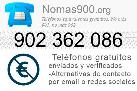 Teléfono 902362086