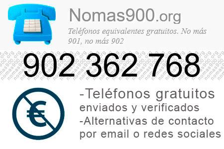 Teléfono 902362768