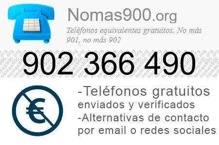 Teléfono 902366490