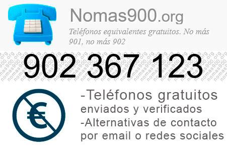 Teléfono 902367123