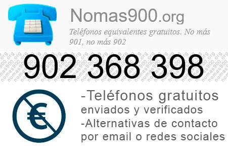 Teléfono 902368398