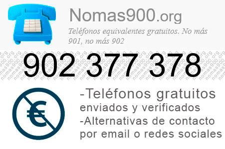 Teléfono 902377378