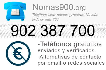 Teléfono 902387700
