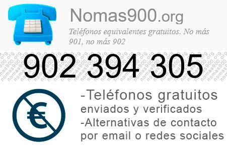 Teléfono 902394305