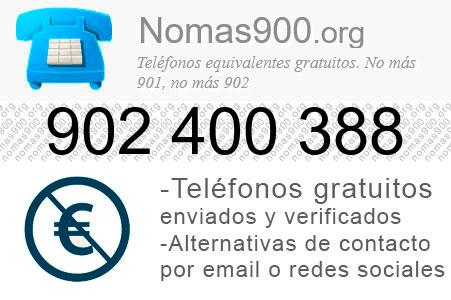 Teléfono 902400388