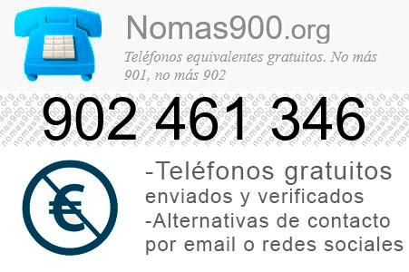 Teléfono 902461346