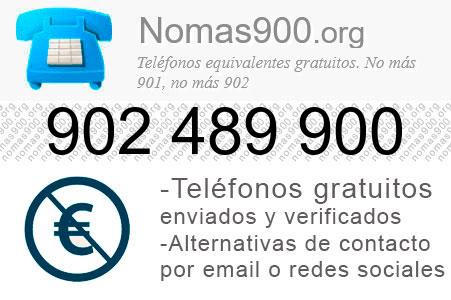 Teléfono 902489900