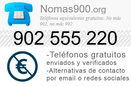 Teléfono 902555220