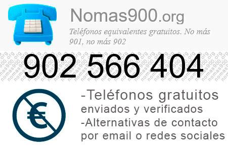 Teléfono 902566404