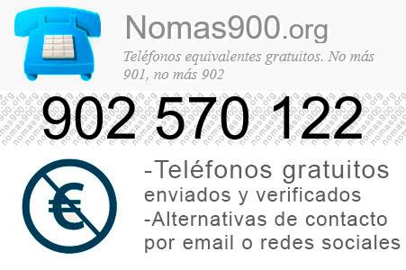 Teléfono 902570122