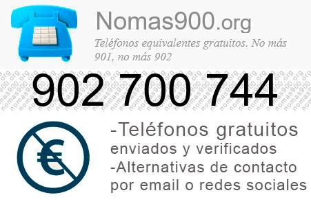 Teléfono 902700744