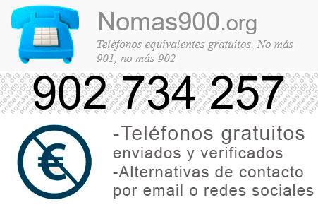 Teléfono 902734257