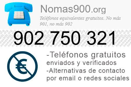 Teléfono 902750321