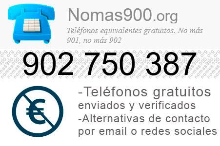 Teléfono 902750387