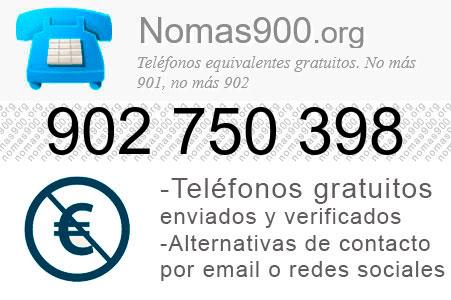 Teléfono 902750398