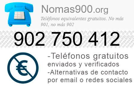 Teléfono 902750412
