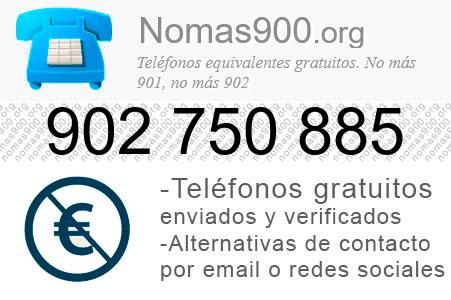 Teléfono 902750885