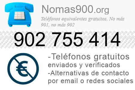 Teléfono 902755414